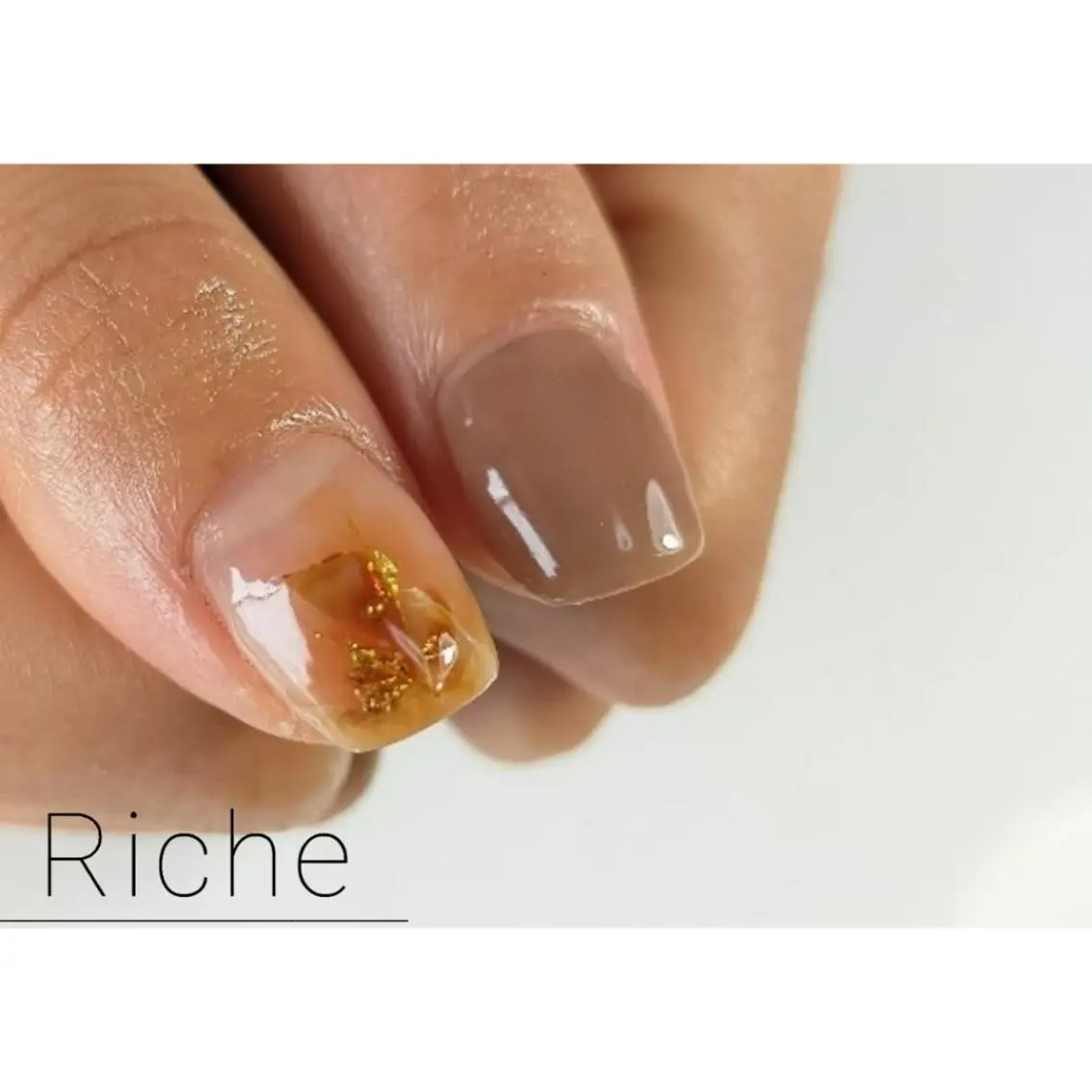 ネイル ニュアンスネイル Riche. ネイルサロンリシェのネイルデザイン