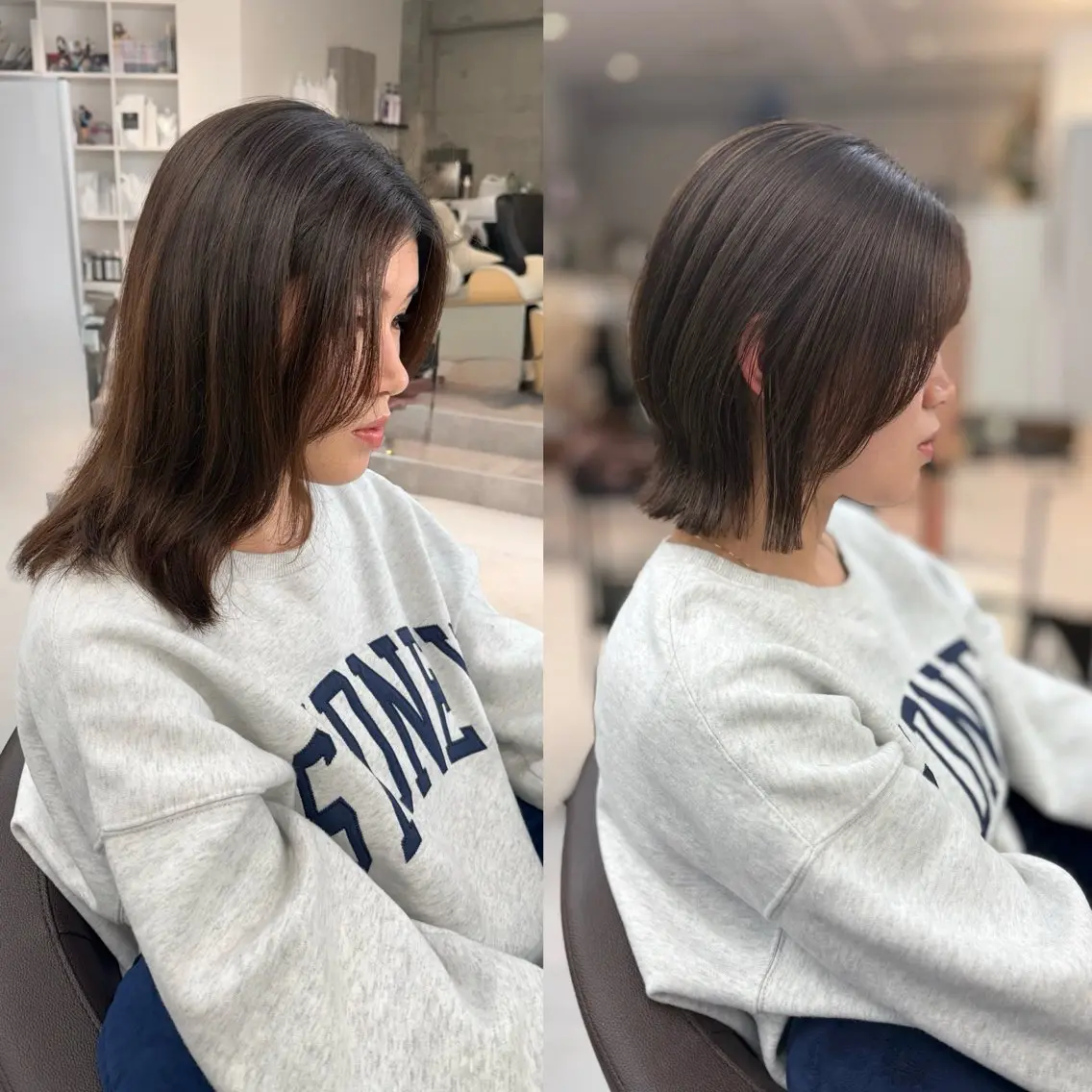ミディアム 山崎結菜 髪質改善💎のヘアスタイル