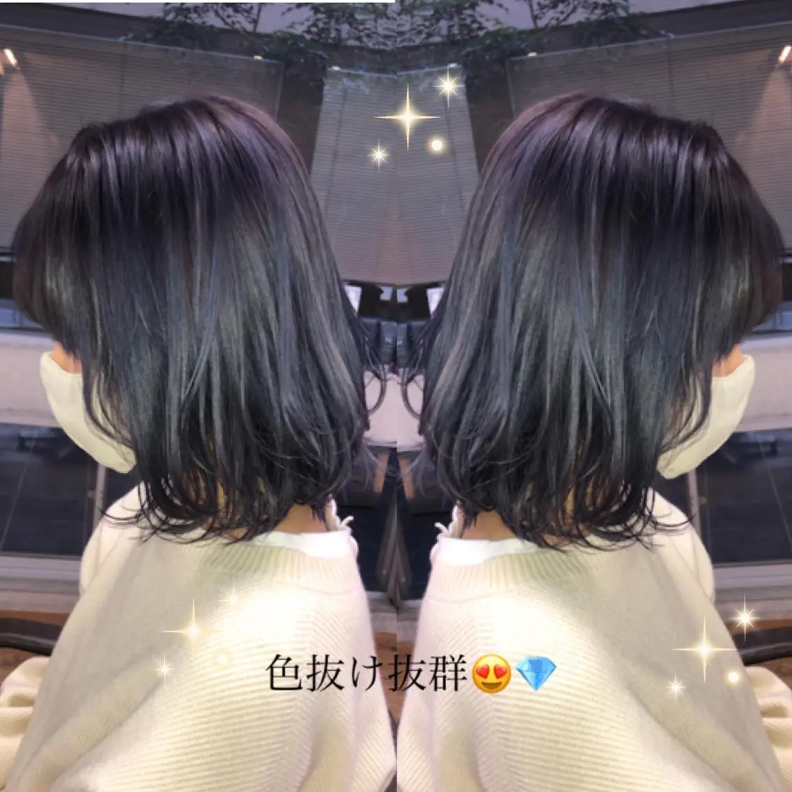 ショート カラー ラベンダーカラー シルバー nagisa /縮毛矯正のヘアスタイル