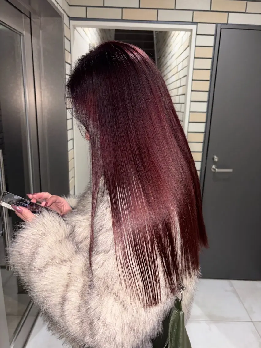 ロング カラー ri kaのヘアスタイル