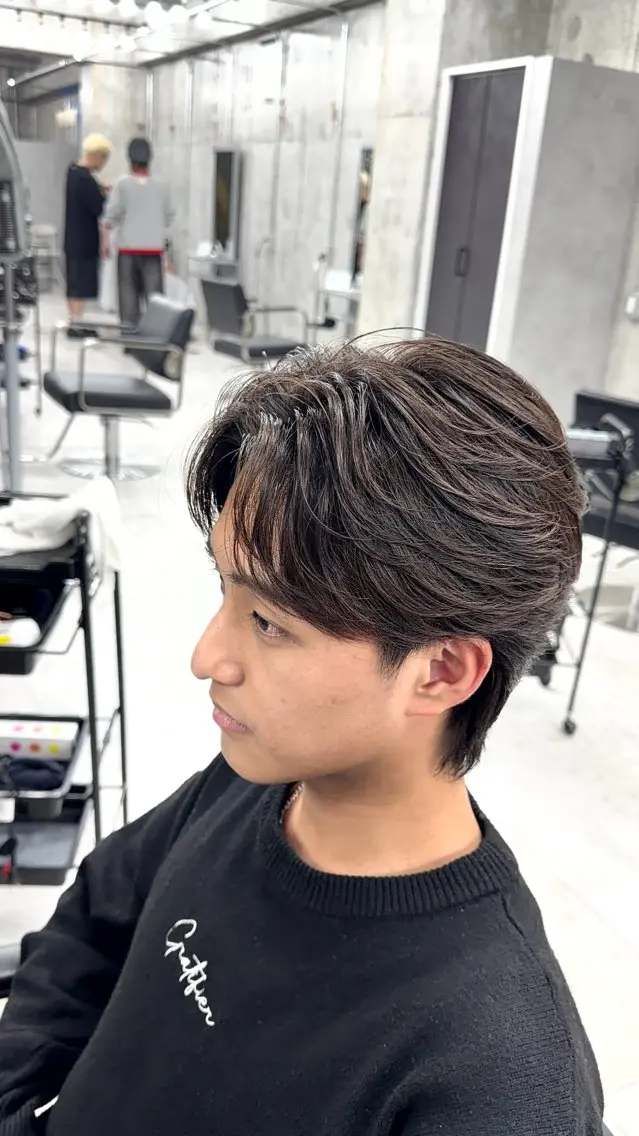 【初回様限定曲がる縮毛矯正0円】【メンズ限定】ナチュラルに曲げたい方におすすめ✨縮毛矯正の写真