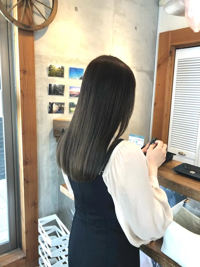 【カット+縮毛矯正+2stepトリートメント】の写真