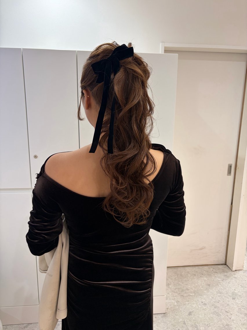 ヘアアレンジ ヘアセット ヘアセット/レイヤー グレージュ/はるかのヘアスタイル