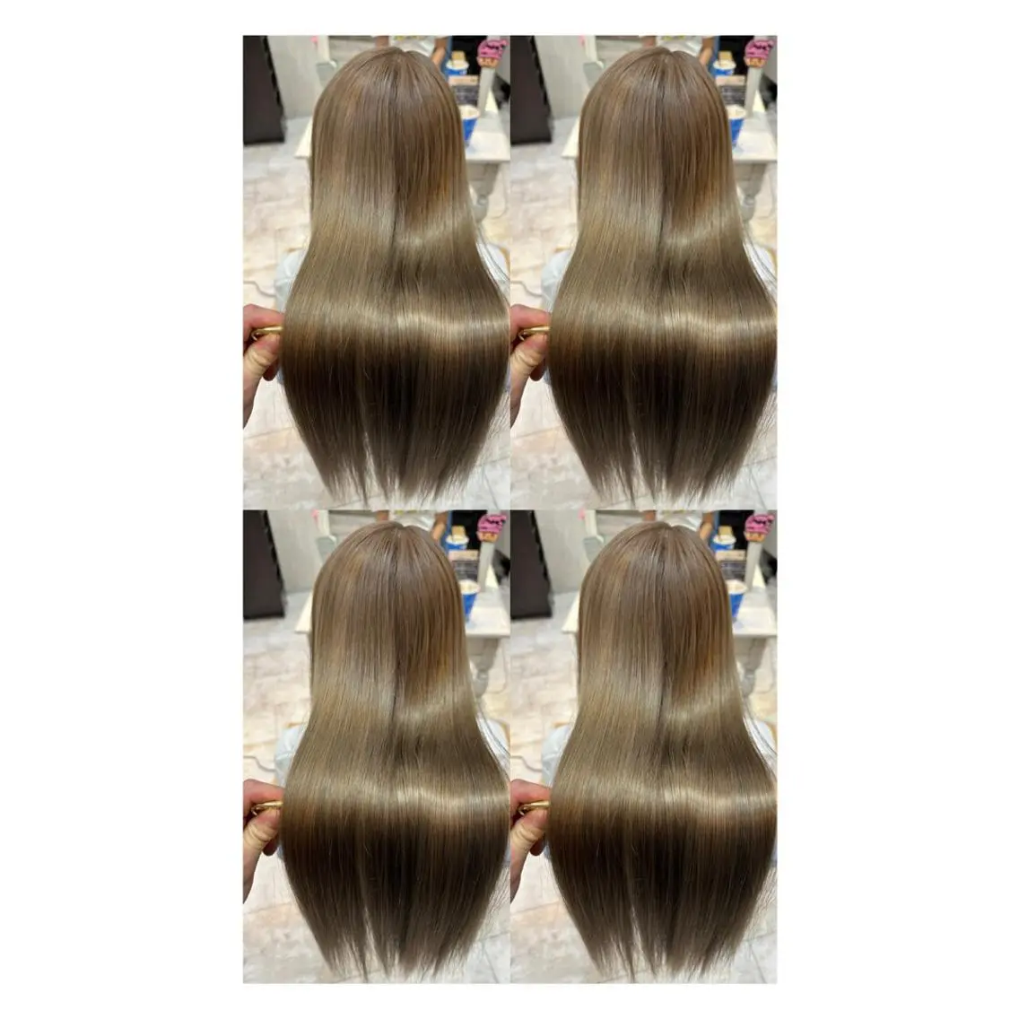 ロング カラー 透明感カラー 髪質改善 縮毛矯正 トリートメント ヘアカラー トリートメント 店長✨レイヤー✖️ 髪質改善✖️韓国ヘアのヘアスタイル