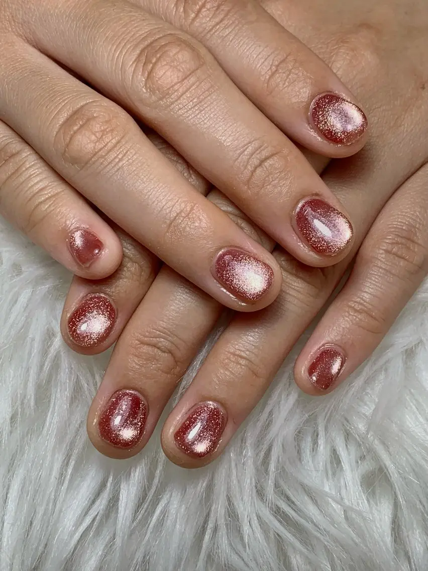ネイル アートネイル オーロラネイル チークネイル 長さ出し フットネイル ハンドネイル 銀河_ Chan nailsのネイルデザイン
