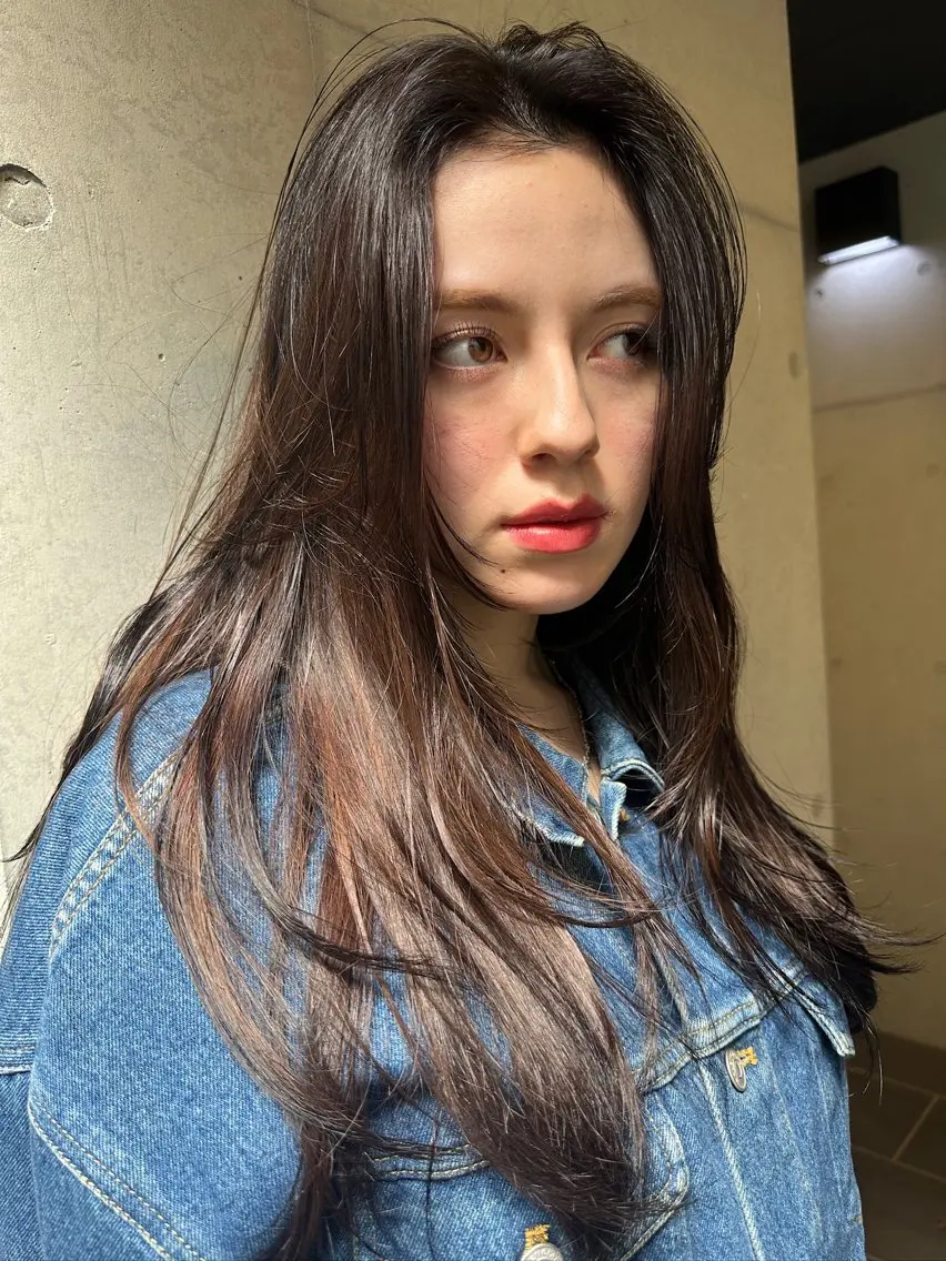 🉐当日限定🉐デザインカット+シングルカラー(#レイヤー#ウルフ)の写真