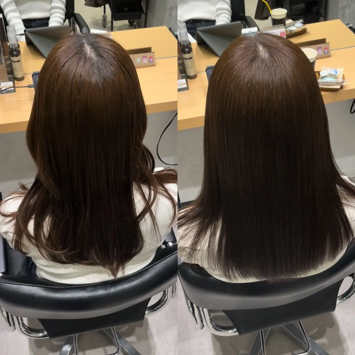 ミディアム カラー イルミナカラー トリートメント 髪質改善ヘアケア 艶髪特化/上田のヘアスタイル