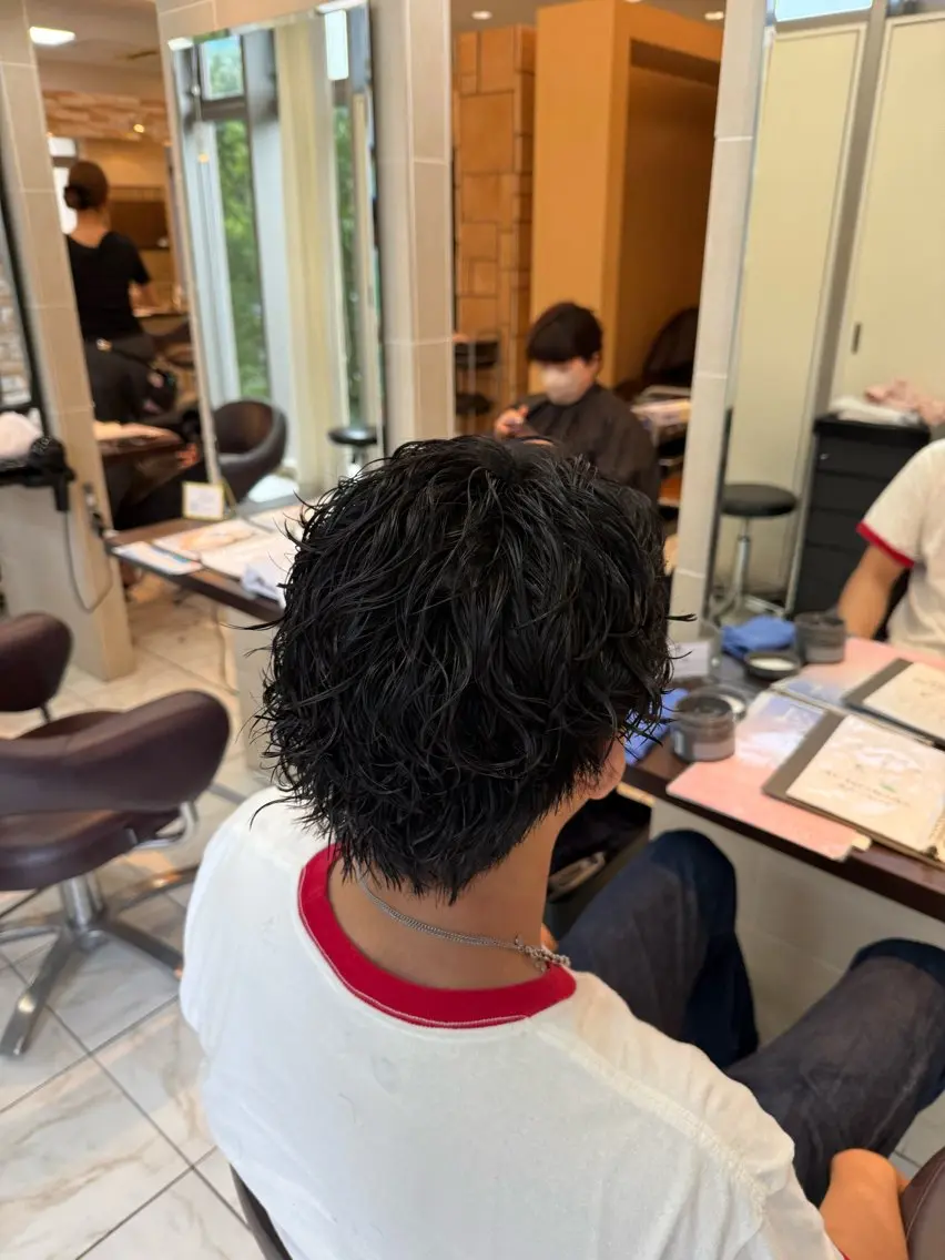 メンズ カット パーマ 篠崎 大翔のヘアスタイル