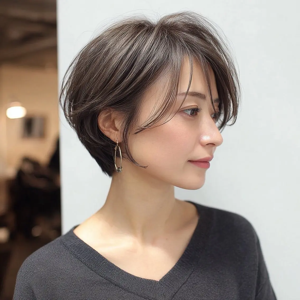 ショート カット ヘアカラー トリートメント ショート/脱白髪染め /鎌倉/コウスケのヘアスタイル