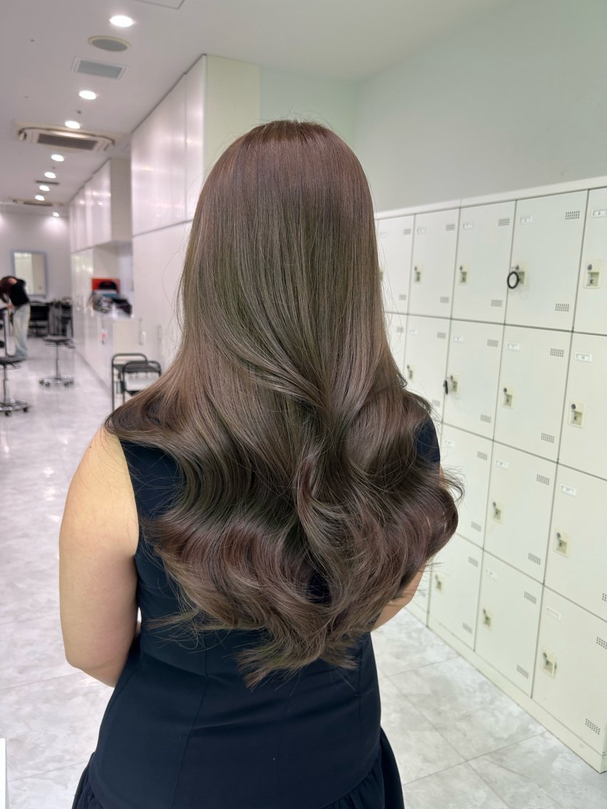 ロング カラー カット ヘアカラー トリートメント ナチュラルヘア× 縮毛矯正/KOTAのヘアスタイル