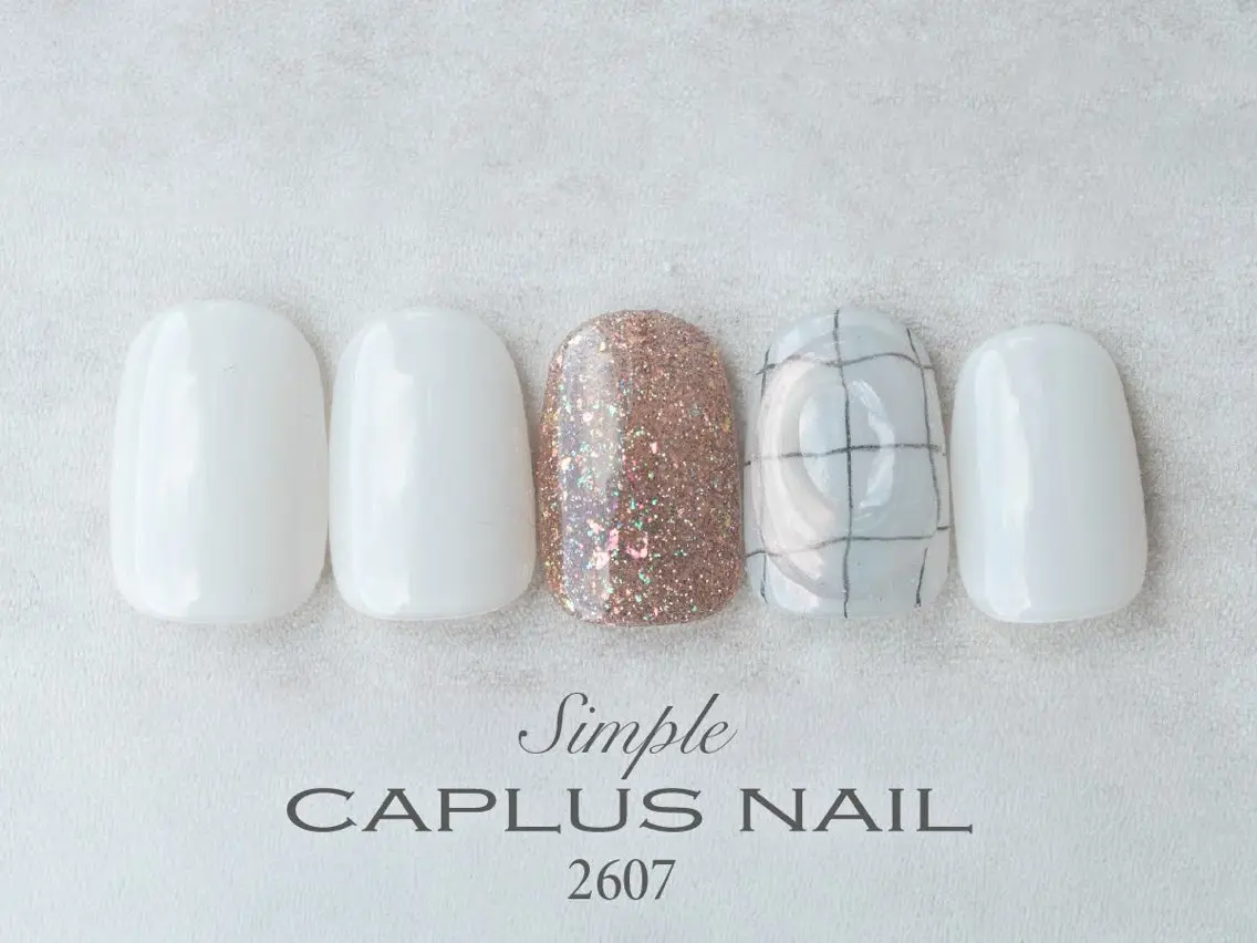 ネイル シンプルネイル ハンドネイル caplusnail hirariのネイルデザイン