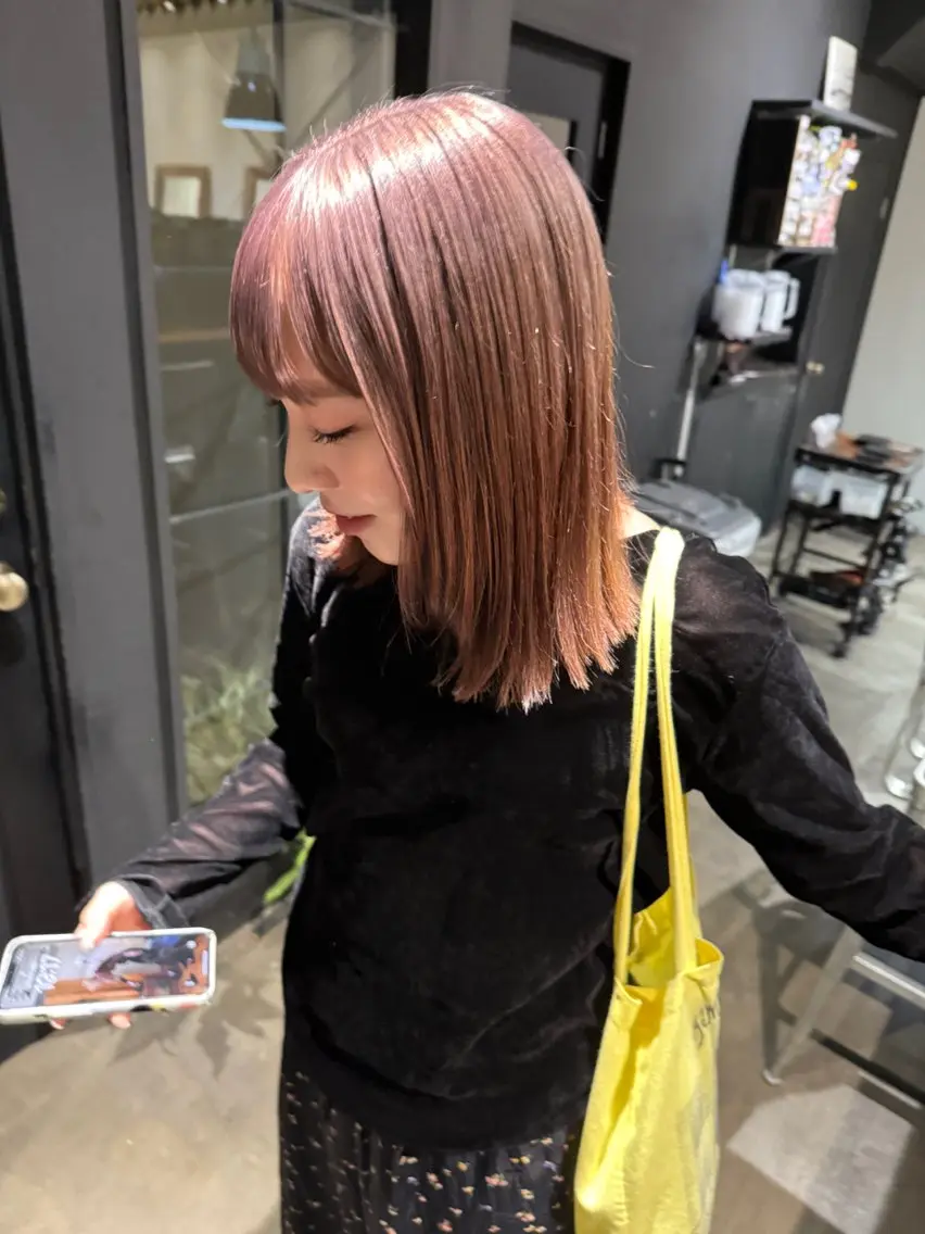 ミディアム カラー ダブルカラー ヘアカラー fubuki🪷 似合わせカットカラーのヘアスタイル