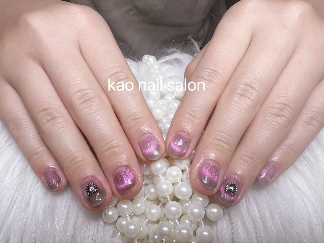 ネイル ハンドネイル kao nail マグネット/長さだしのネイルデザイン