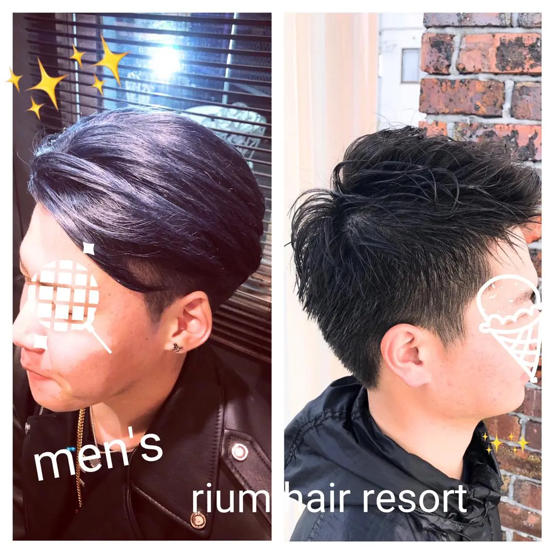メンズ 艶カラー🩵💛 NANAのヘアスタイル