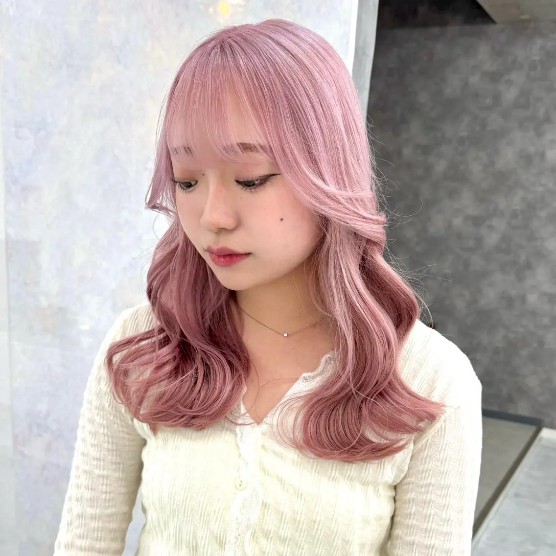 ミディアム カラー パーマ ヘアアレンジ メンズ キッズ ヘアカラー トリートメント 💖オタク美容師 ꒰ঌ♡モモ♡໒꒱のヘアスタイル