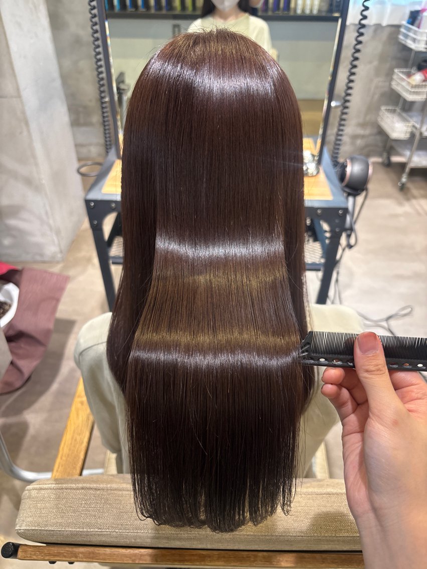 ロング ヘアカラー トリートメント 🍒透明感×艶カラー 🍒こなんのヘアスタイル
