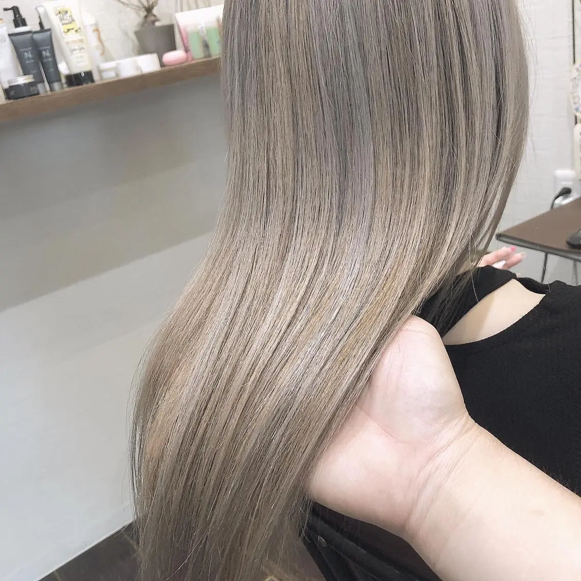 ロング 髪質改善 トリートメント 皆巳 達郎のヘアスタイル