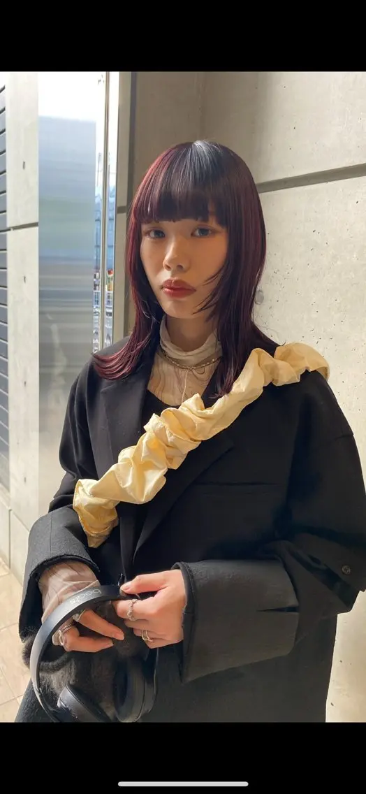 カラー ヘアカラー 酸性ストレート /暖色カラー/ユイカのヘアスタイル