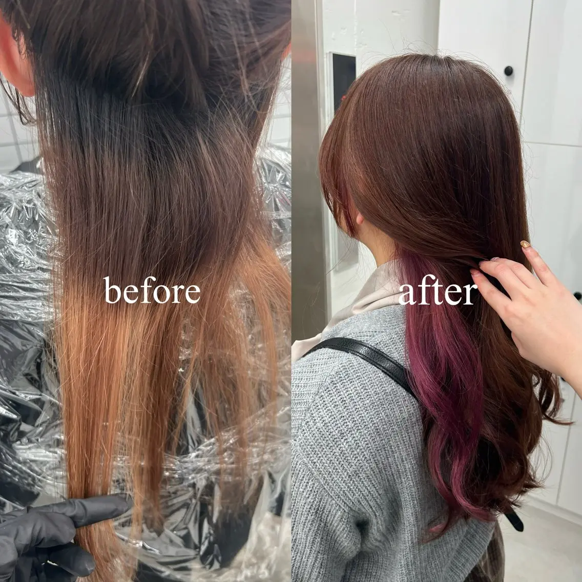 ロング カラー ミストバング ブリーチ ブラウンカラー 透明感カラー デザインカラー ヘアカラー 🌷︎あすか🌷 JILLSTUDIOのヘアスタイル