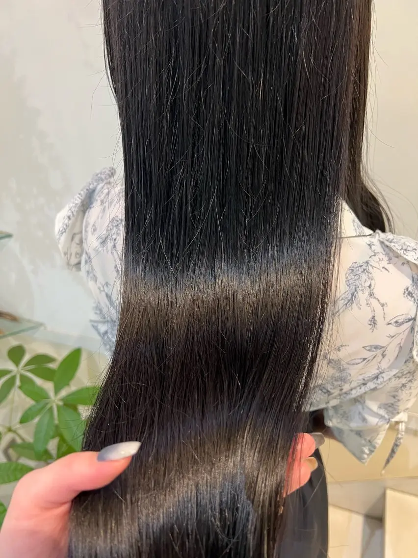 ロング カラー カット ヘアカラー トリートメント ブリーチしない暖色 カラー🥀杉 優菜のヘアスタイル