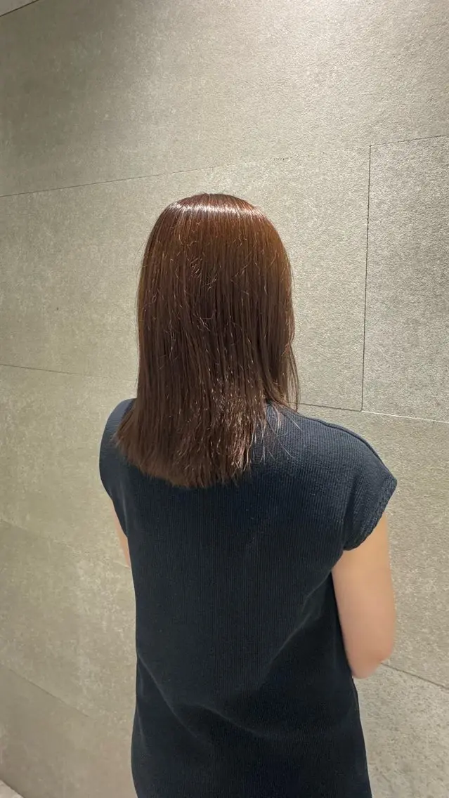 ミディアム カラー ヘアカラー 古川 ゆめのヘアスタイル