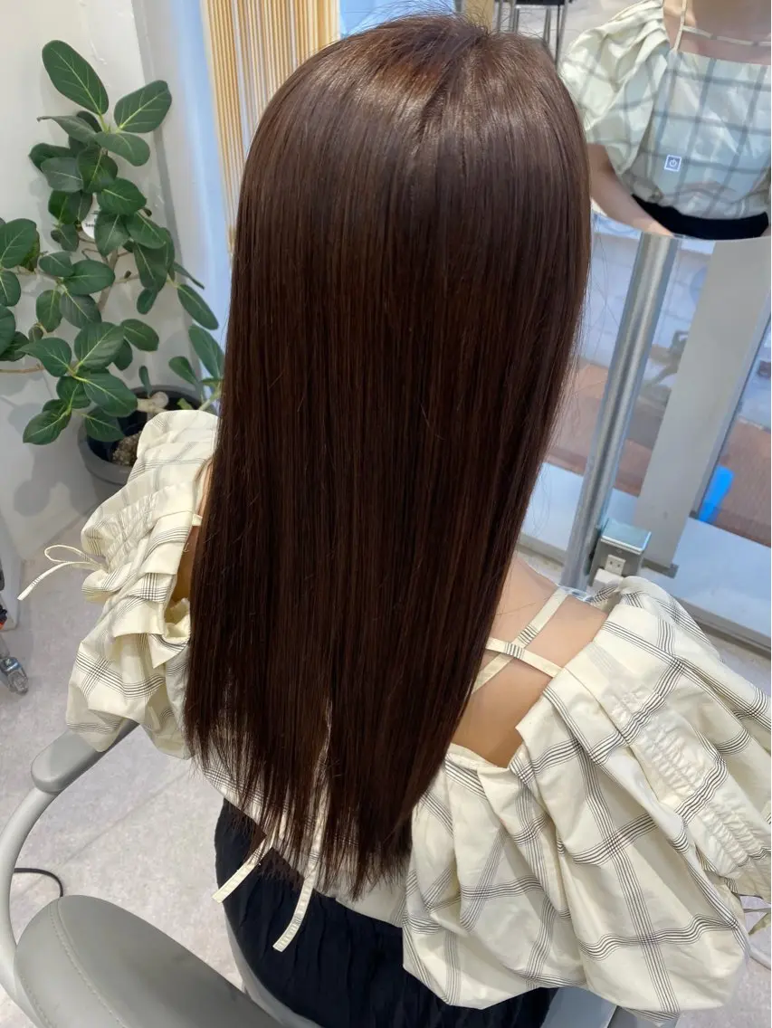 ロング カット パーマ 🍓暖色カラー🍓 fuminaのヘアスタイル