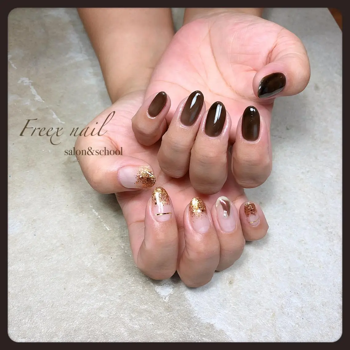 ネイル ハンドネイル ハンドケア freex nail /ニュアンス/個性派のネイルデザイン