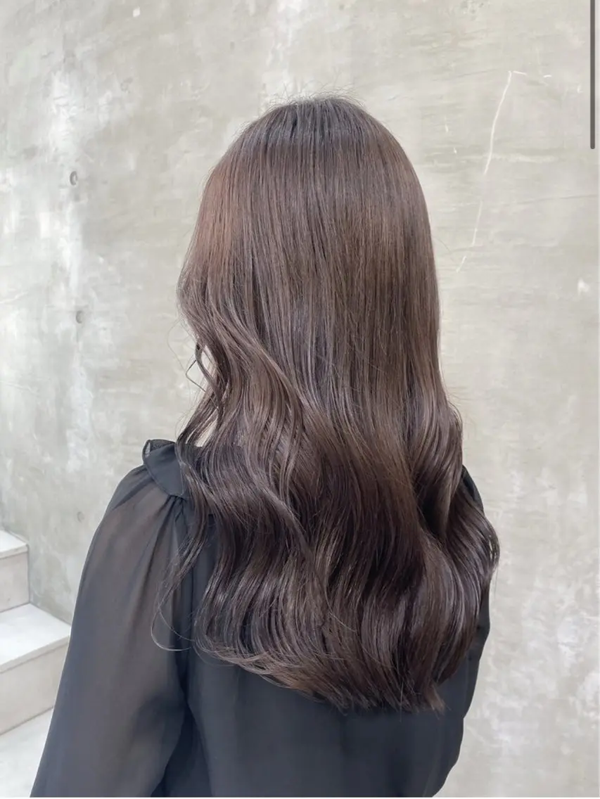ロング カラー ブリーチ 透明感カラー ブリーチなしカラー ヘアカラー mayu /韓国風/艶カラーのヘアスタイル