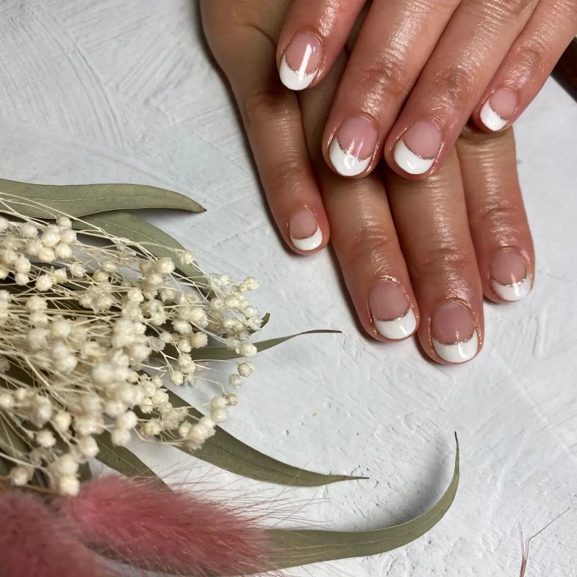 💅5種類から選べるフレンチ+ラメライン【オフありの方はこちら】ジェルオフ&甘皮ケア無料🤍の写真