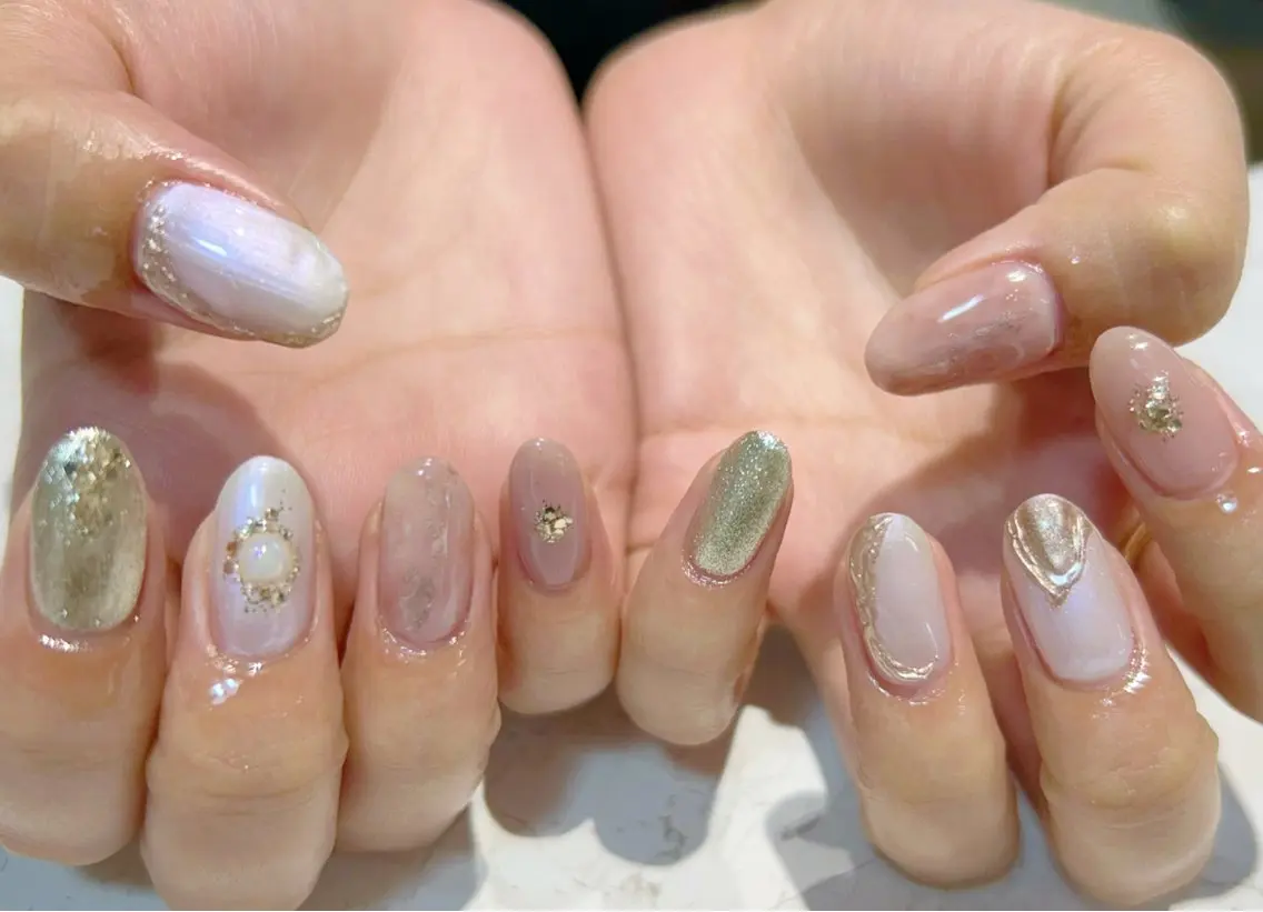 ネイル 持ち込み ニュアンスネイル ROCCO nailのネイルデザイン