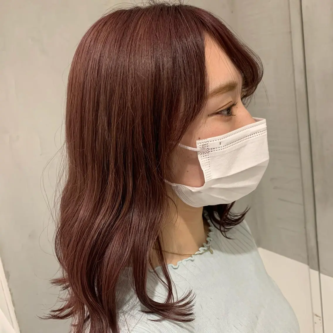 ミディアム オリーブ カラー✨有坂映哉のヘアスタイル
