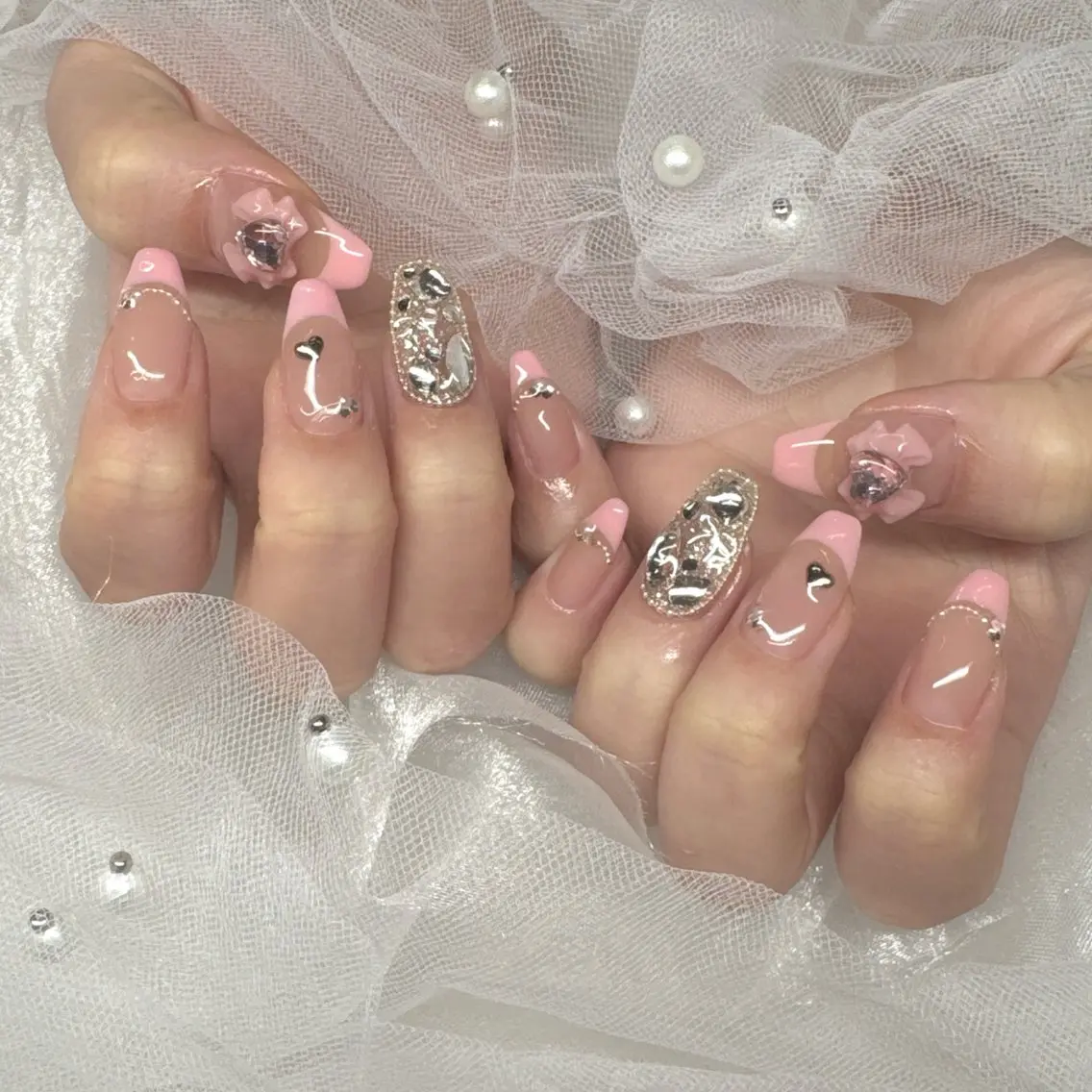 ネイル ハンドネイル ☁️BLITZ 🎀笠原雪音🎀のネイルデザイン
