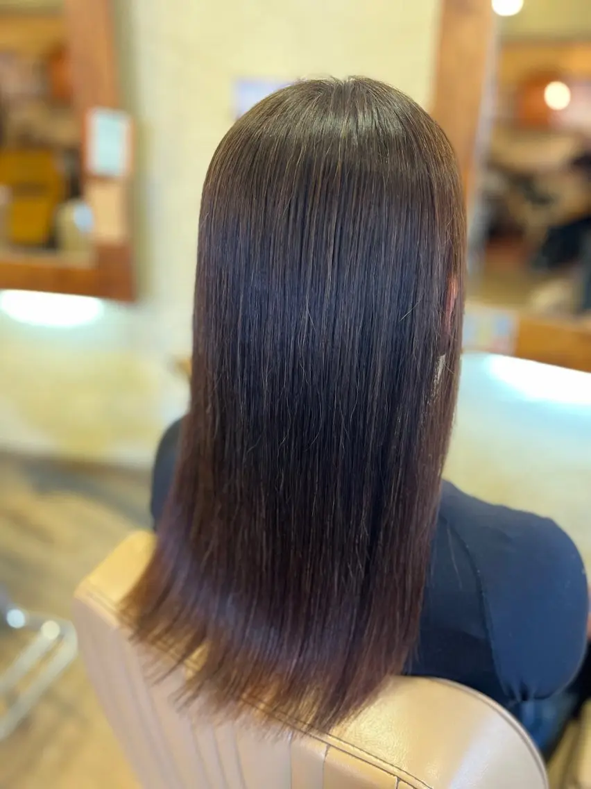 ロング カット トリートメント ヘアセット 柘植 雅大のヘアスタイル