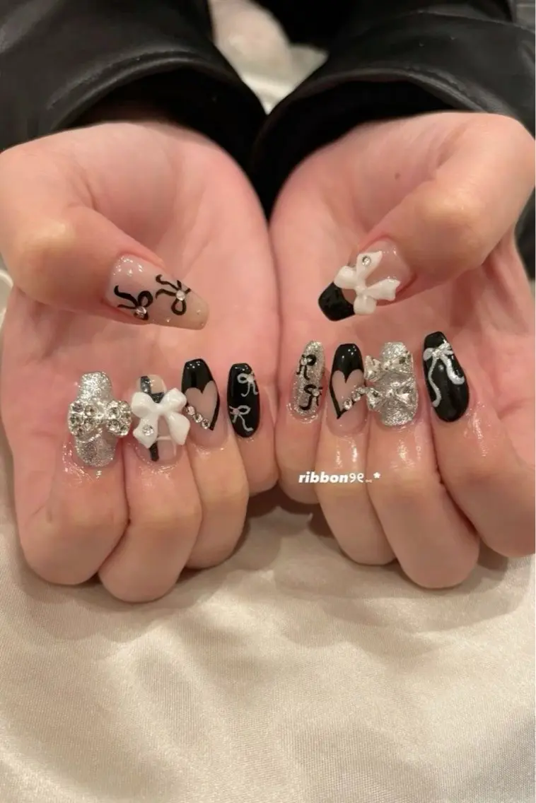 ネイル フレンチネイル ロングネイル マグネットネイル スカルプネイル スーパーロングネイル ハンドネイル ハンドケア Nihonthy Nail 新宿のネイルデザイン