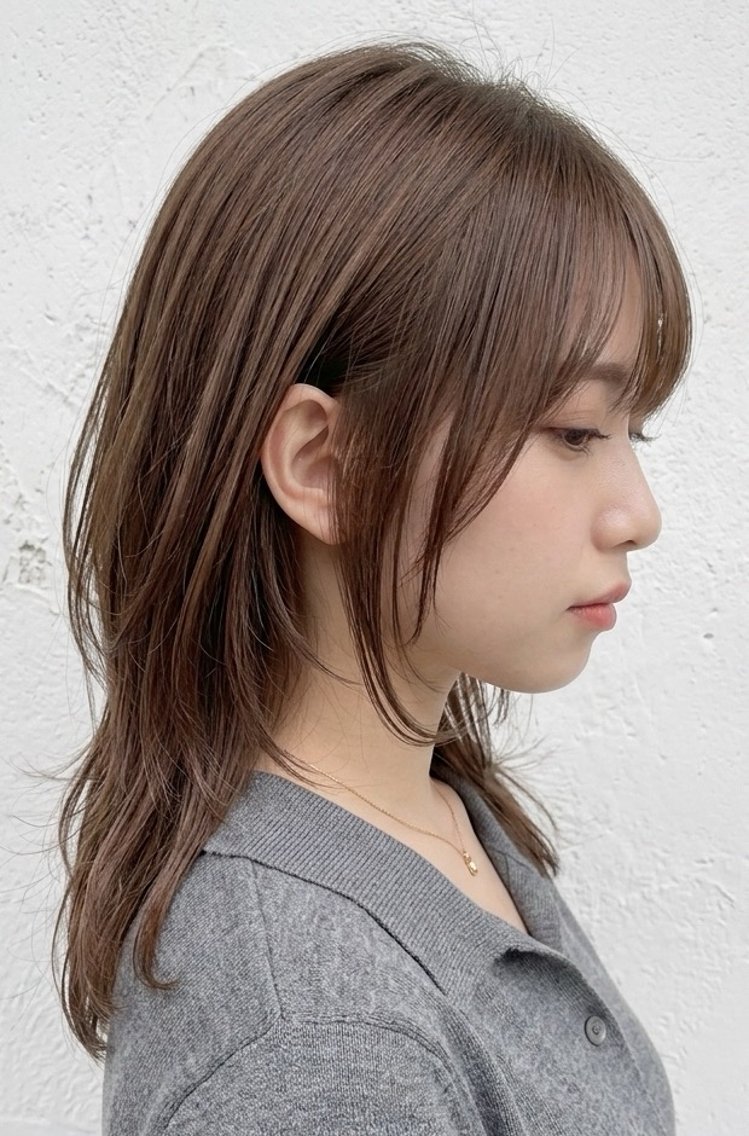 ミディアム カラー 境 はるきのヘアスタイル