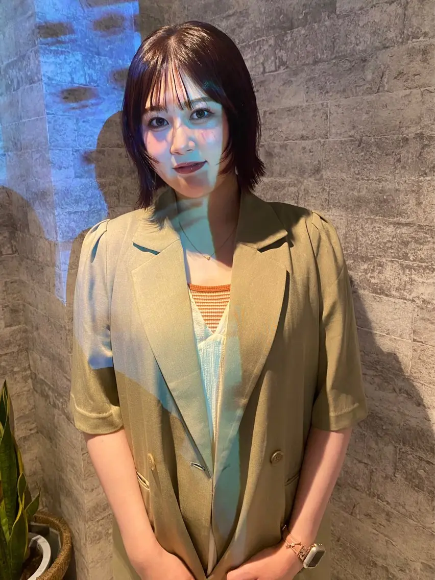 ショート カラー パーマ 似合わせカット カット ヘアカラー 縮毛矯正 トリートメント mai / linoah˚✧のヘアスタイル
