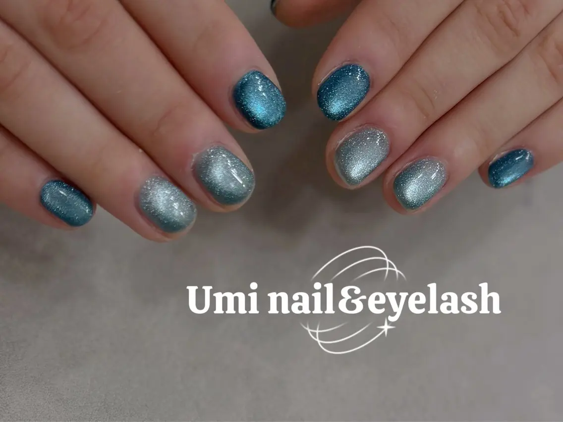 ネイル 長さ出し フットネイル フレンチネイル ジェルネイル ガラスフレンチ Umi nail& eyelashのネイルデザイン