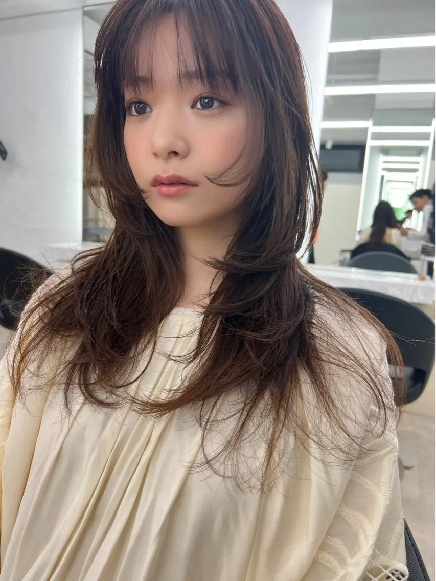 ロング 竹内 蓮のヘアスタイル