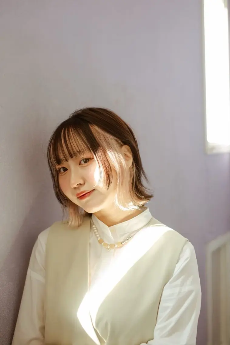 ショート カラー カット ヘアカラー ボブ/レイヤー/ ダブルカラー/みのりのヘアスタイル