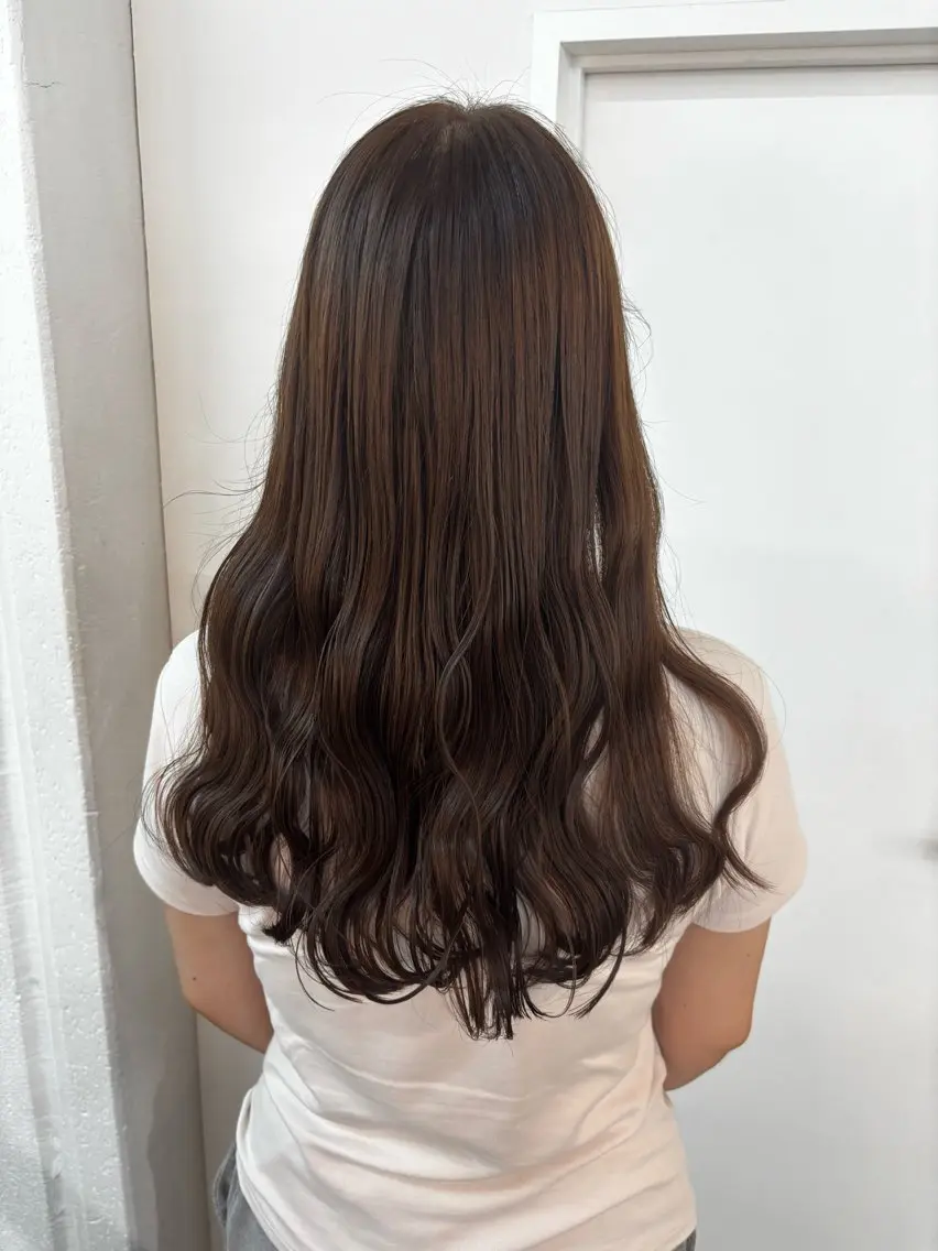 ヘアアレンジ 🤍Nozomi/ オリーブカラー🌿のヘアスタイル