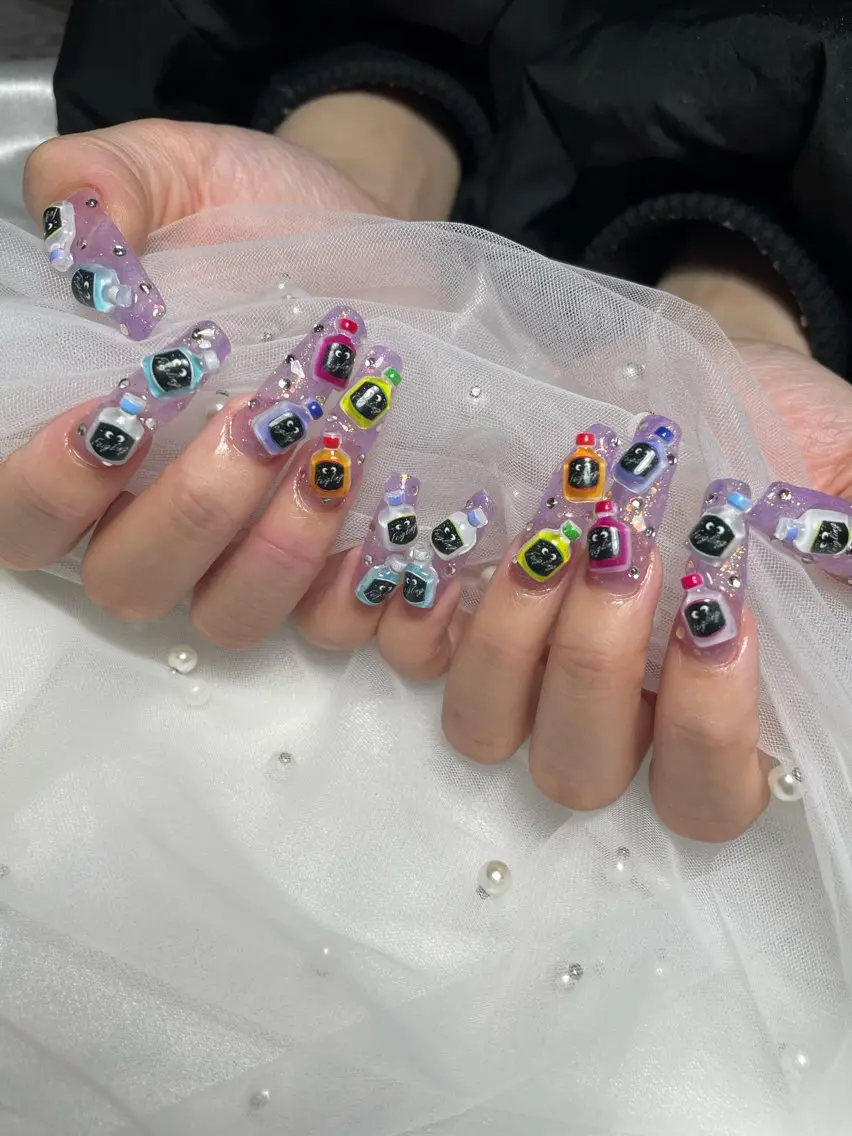 ネイル ロングネイル Betty❤︎ ネイル＆よもぎ蒸しのネイルデザイン