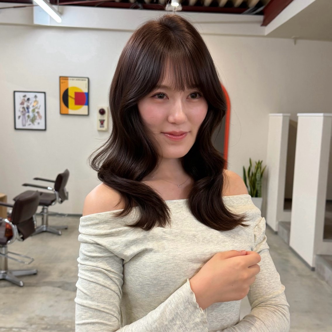 ロング カット ヘアカラー トリートメント 💖【トレンドスタ イル】Rena💖のヘアスタイル