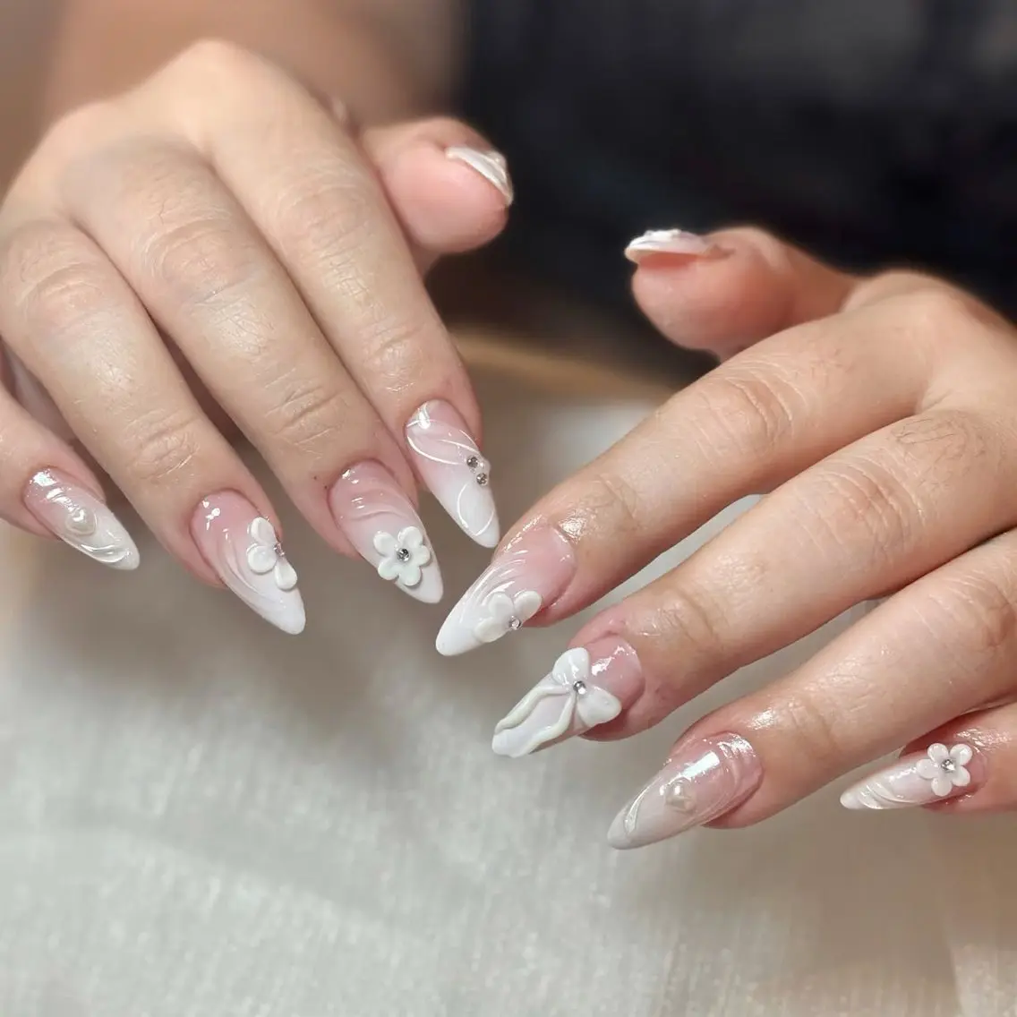 ネイル アートネイル フレンチネイル ジェルネイル 韓国ネイル ミラーネイル Rin Nail 新大久保店のネイルデザイン