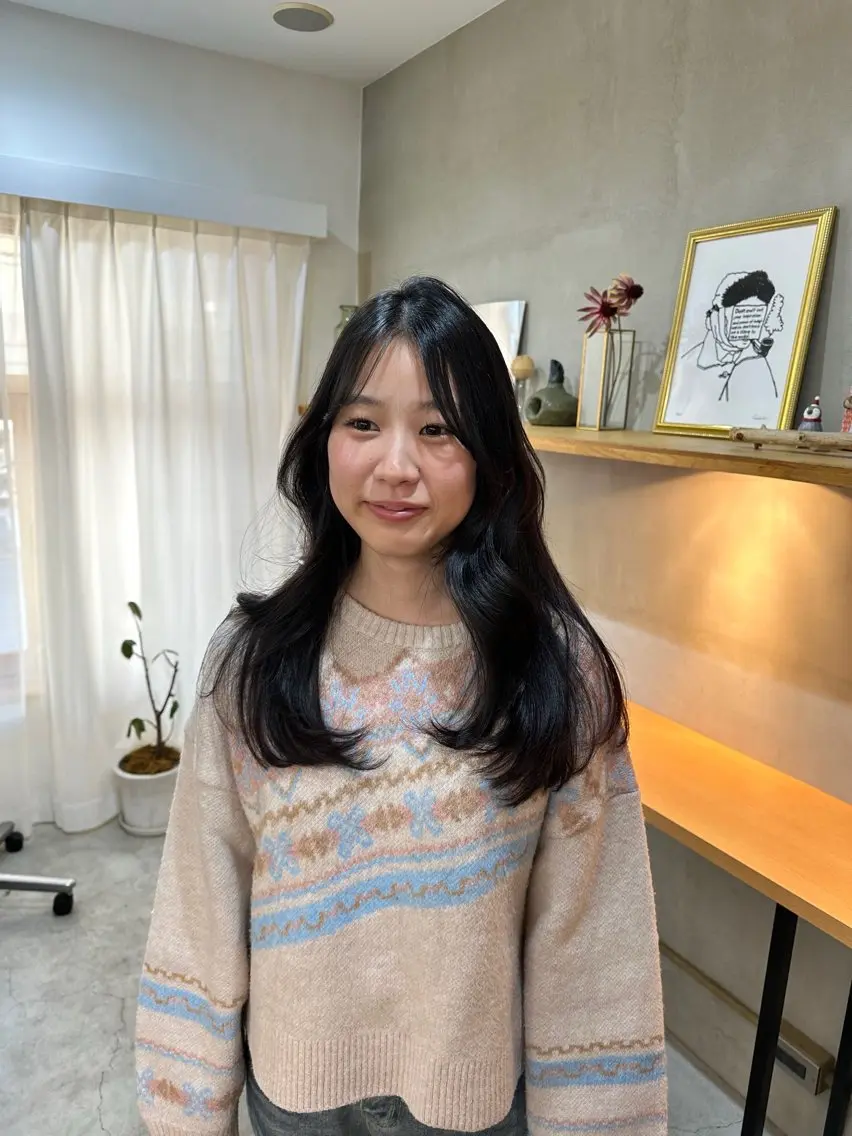 セミロング 縮毛矯正＆髪質改善 特化/ゆいのヘアスタイル