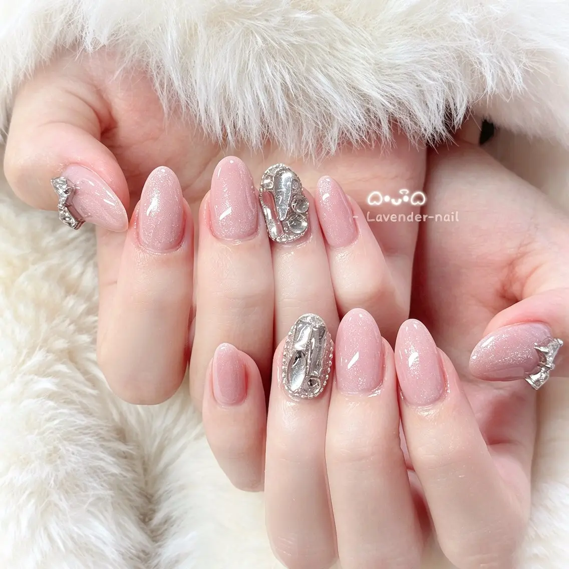 ネイル ハンドネイル Lavender nail·中島公園のネイルデザイン