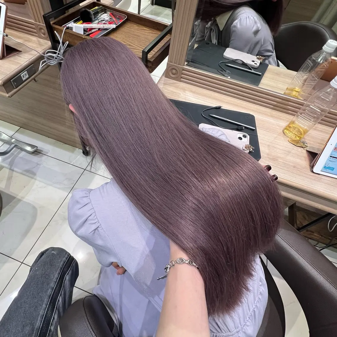 ロング カラー ヘアカラー トリートメント デザイン/ハイトーン 🐺ryuyaのヘアスタイル