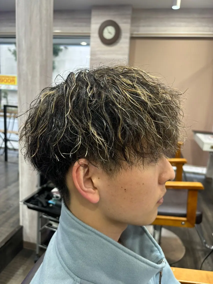 メンズカット+ハイライト(メッシュ)+TRの写真