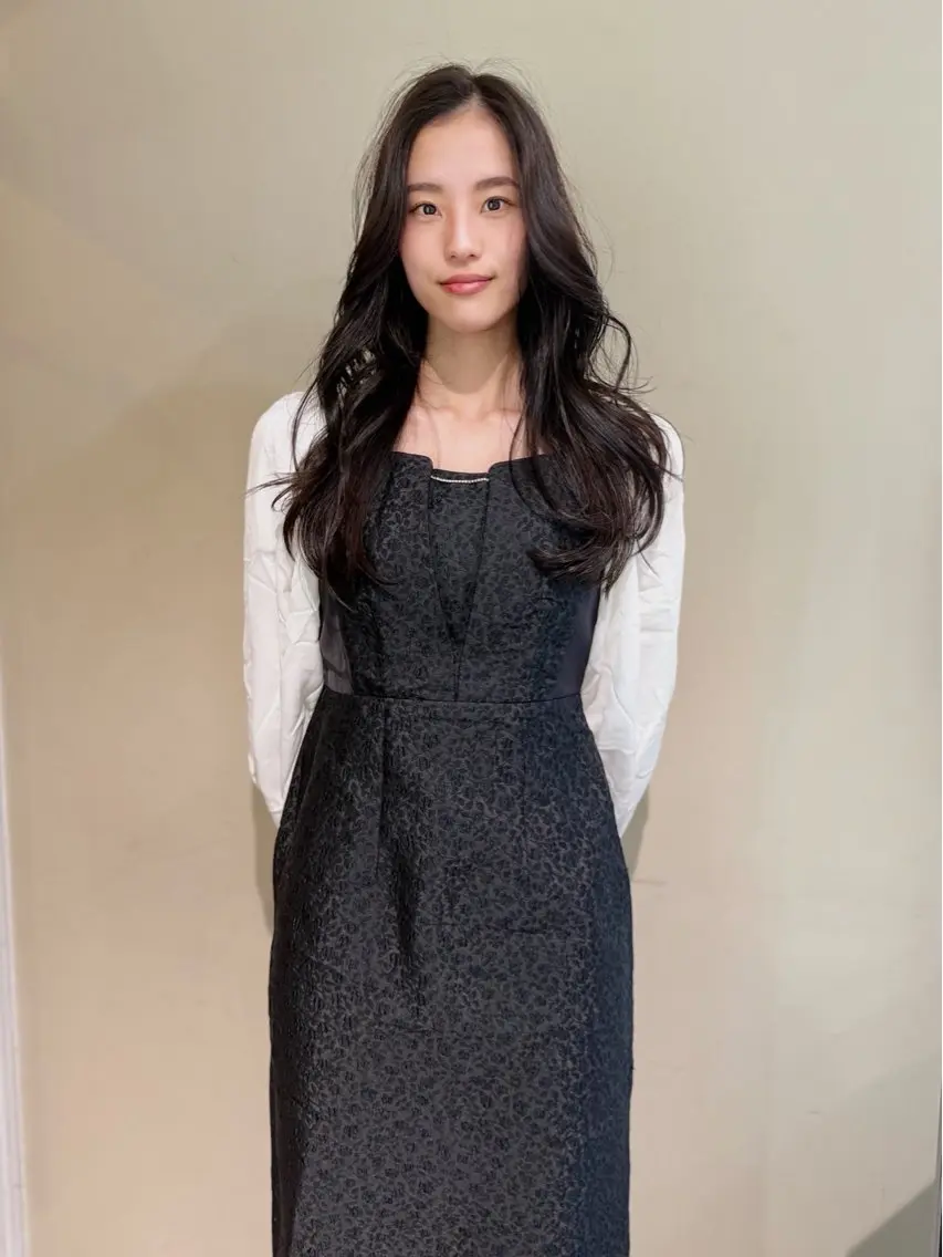 ロング カラー アディクシーカラー バレイヤージュ ブリーチ デザインカラー ダブルカラー opus 店長大和 レイヤー/赤み消しのヘアスタイル