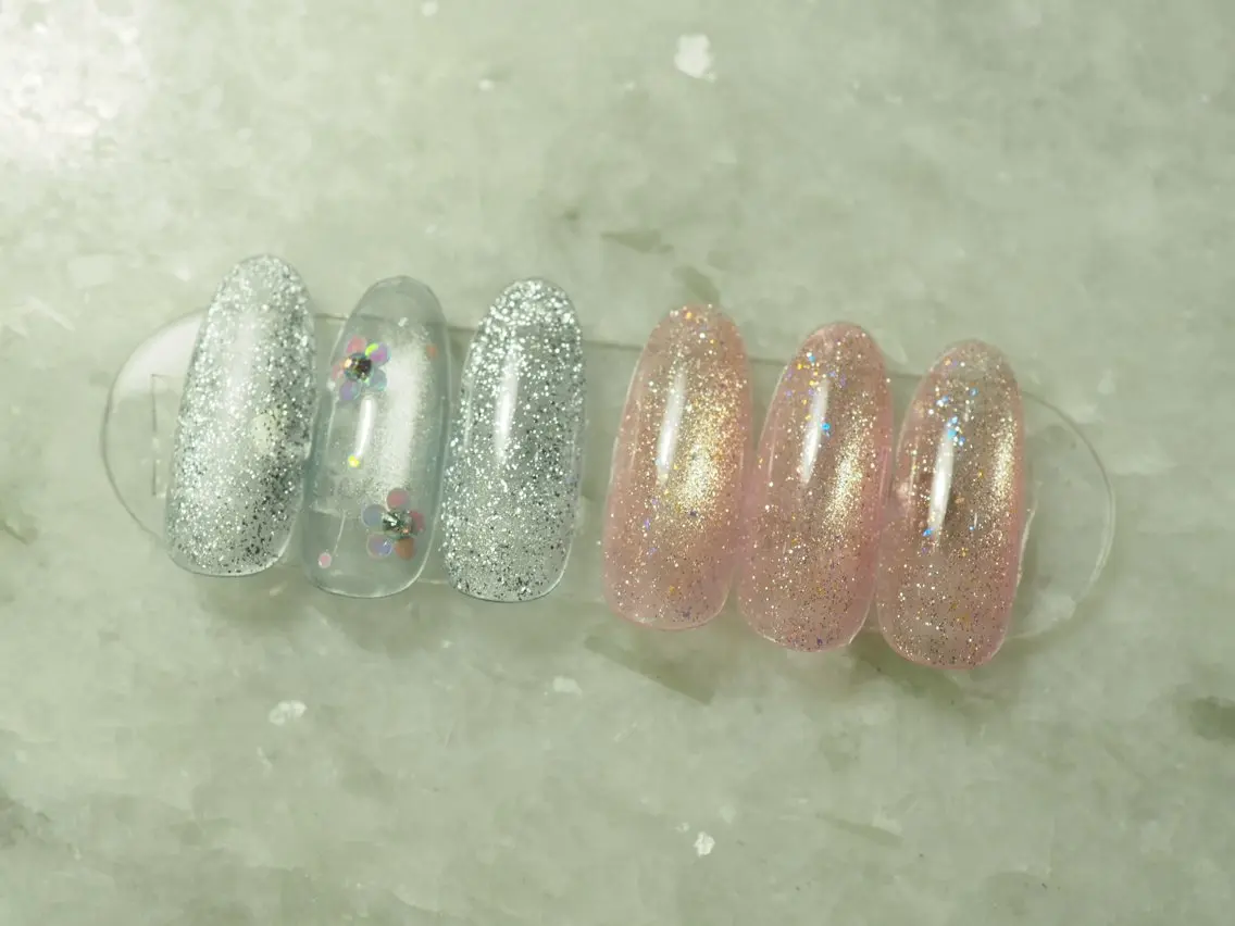 ネイル ラメ(グリッター) マグネットネイル オフィスネイル ワンカラーネイル シンプルネイル 雀宮 自爪育成 Re.nail〜寺本のネイルデザイン