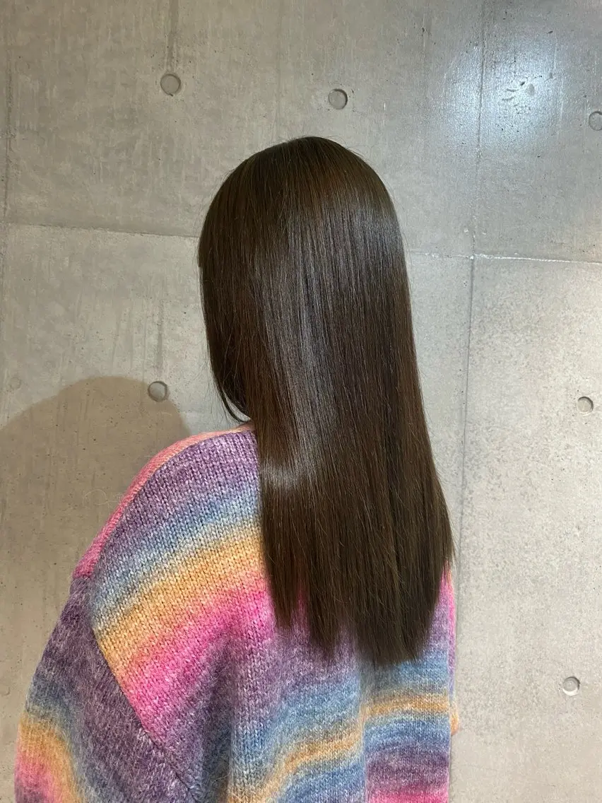 ロング カラー ヘアアレンジ ヘアカラー トリートメント ボブ艶モテカラー🫧 カリンのヘアスタイル